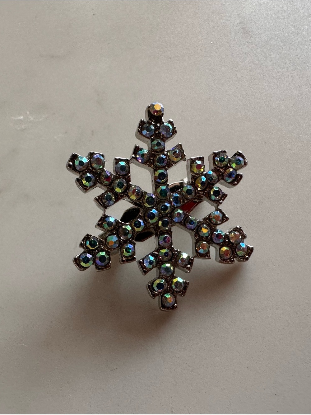 Aurora Crystal Snowflake and Christmas Santa Brooch - christmas